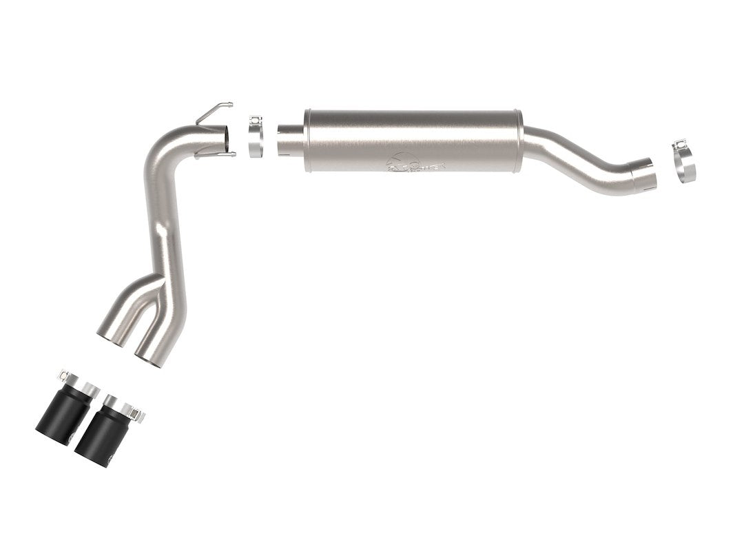 Product of Advanced FLOW Engineering 49-42082-B Rebel Cat-Back System Single Exhaust System Kit 