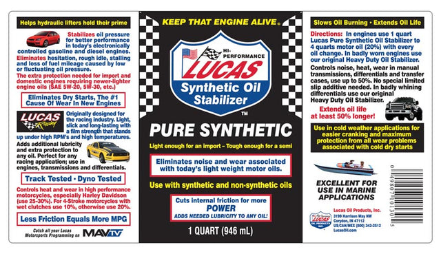 Product of Lucas Oil 10130 Oil Additive