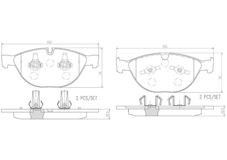 Product of Brembo P06066N Brake Pad - Set Of 4 