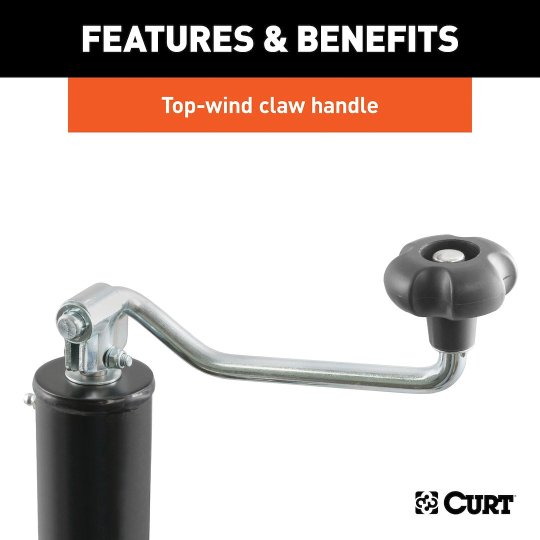 Product of CURT 28356 5000 Pound Manual Trailer Tongue Jack 