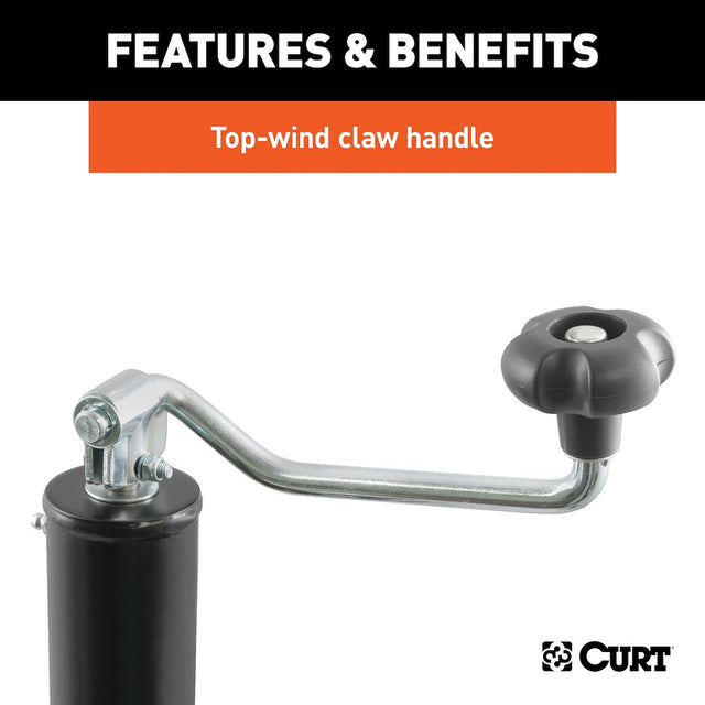 Product of CURT 28356 5000 Pound Manual Trailer Tongue Jack 