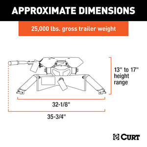 Curt 16180 Fifth Wheel Trailer Hitch||16180_3008x1990_Ca.Jpg||95||c9316180||1173350