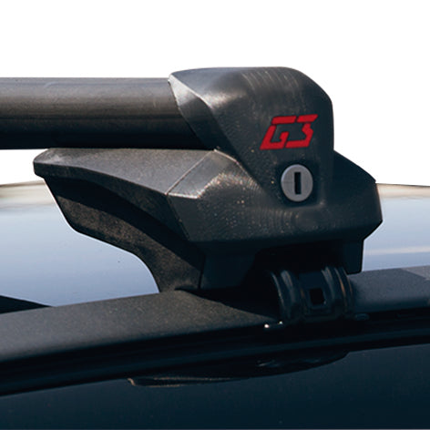 Product of G3 S.p.A. 61.300 30.32 Inch To 45.28 Inch Black Roof Rack Cross Bar - Set Of 2 
