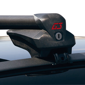 Product of G3 S.p.A. 61.300 30.32 Inch To 45.28 Inch Black Roof Rack Cross Bar - Set Of 2 