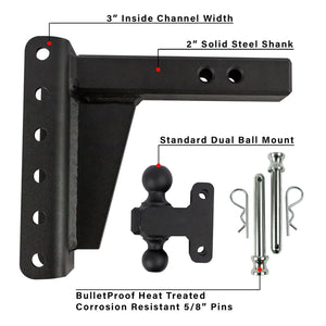 Product of Bulletproof Hitches HD206 2 Inch Receiver Trailer Hitch Ball Mount 