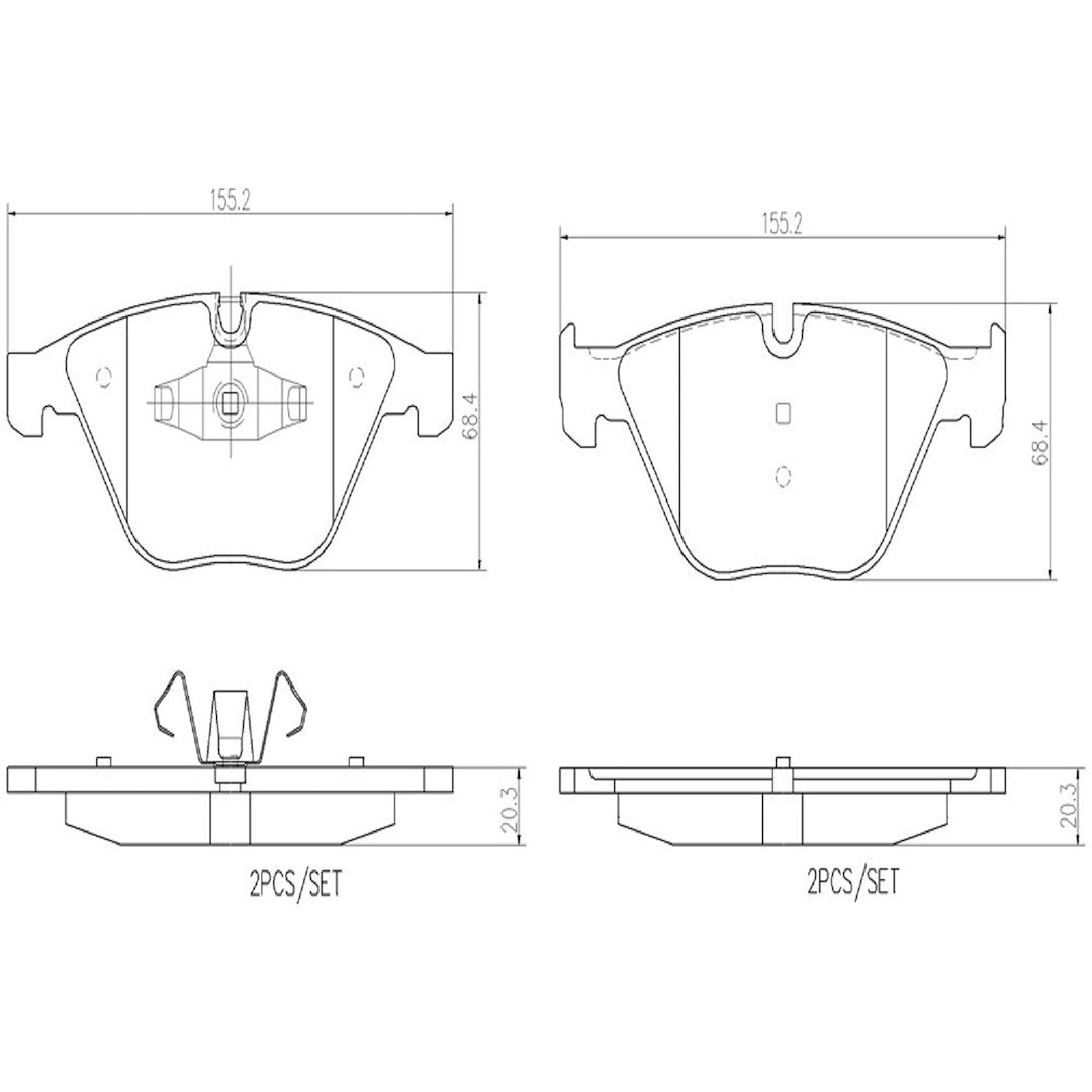 Brembo P06055n Brake Pad||p06055n_Drw.Jpg||88||brmp06055n||1752327