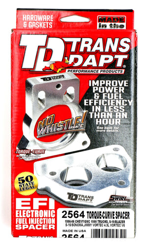 Trans Dapt 2564 Throttle Body Spacer||2564-Box.Jpg||87||t372564||1597839