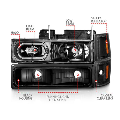 Product of Anzo Usa 111507 Headlight Assembly