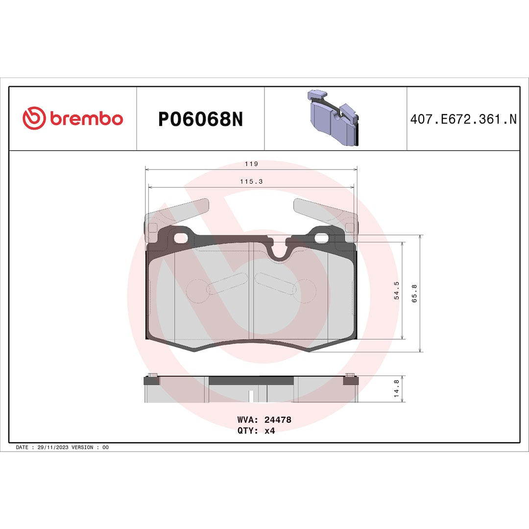 Brembo P06068n Brake Pad||p06068n_Drw.Jpg||87||brmp06068n||1752409