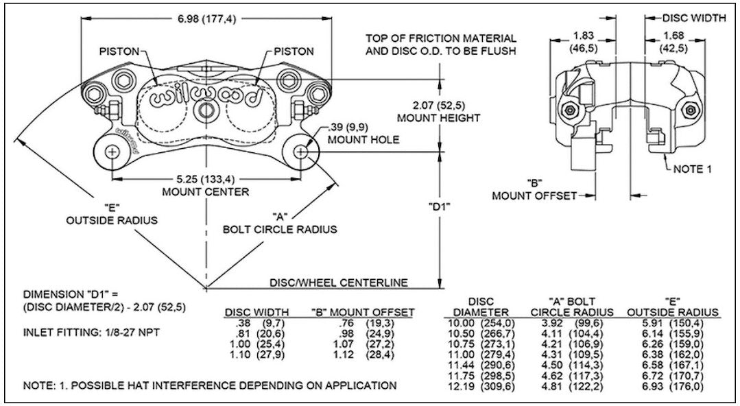 Wilwood Brakes 120-13843 Brake Caliper||120-13843_1.Jpg||86||w6412013843||2273486