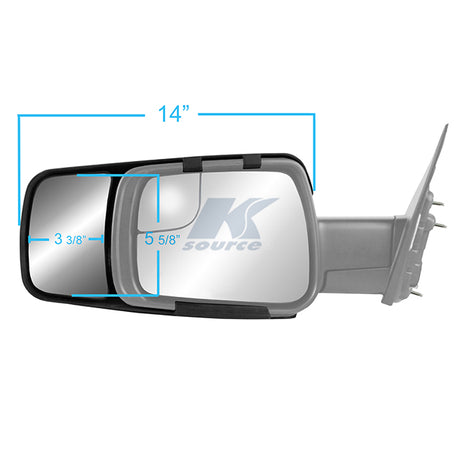 Product of K-Source 80730 Exterior Towing Mirror