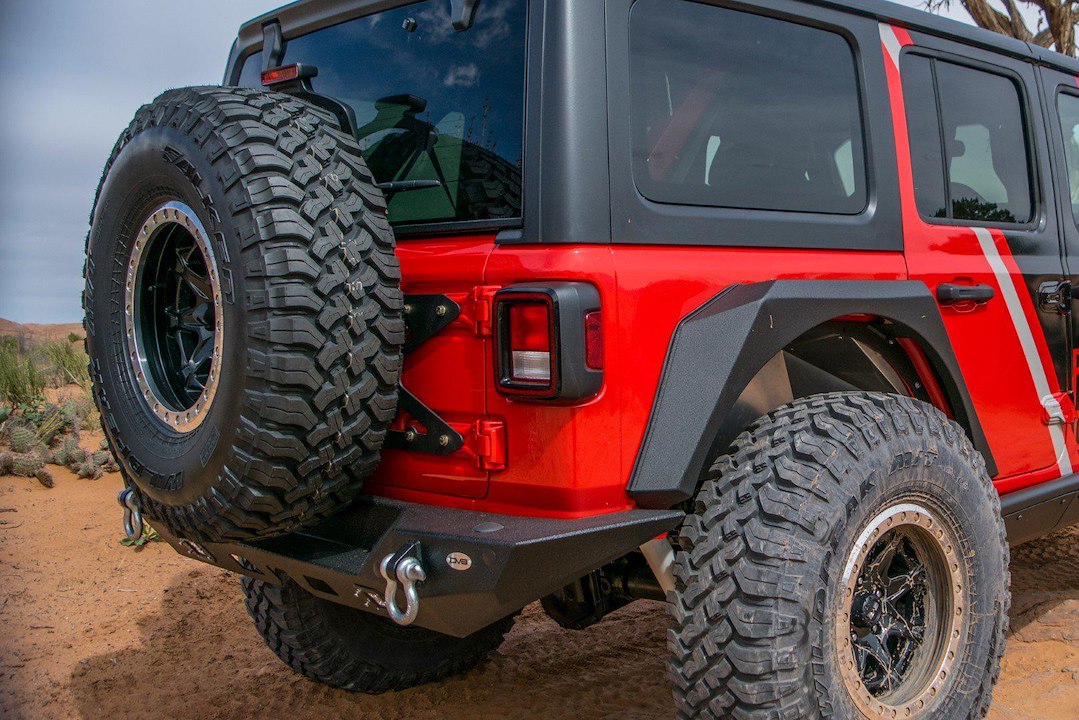 Dv8 Offroad Tcjl-01 Spare Tire Carrier||2018-21-Jeep-Jl-Tailgate-Mounted-Tire-Carrier-Dv8-Offroad-Tcjl-01-2.Jpg||86||dv8tcjl01||1629473