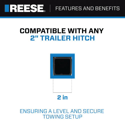 Product of Reese 2117111 2 Inch Receiver Trailer Hitch Ball Mount 