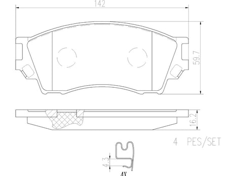 Brembo P49019n Brake Pad||p49019n_2.Jpg||86||brmp49019n||2091720
