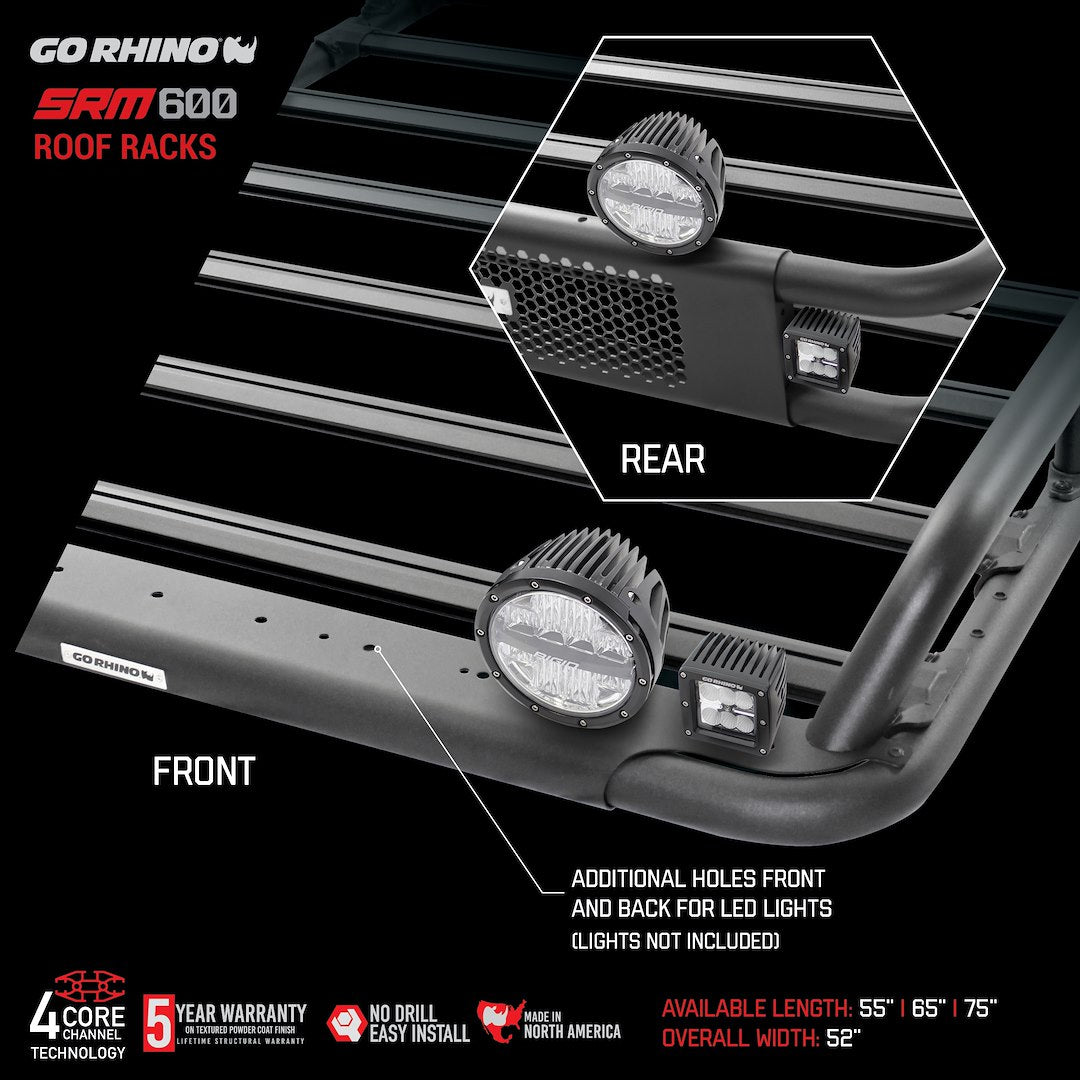 Product of Go Rhino 5936075t Roof Rack