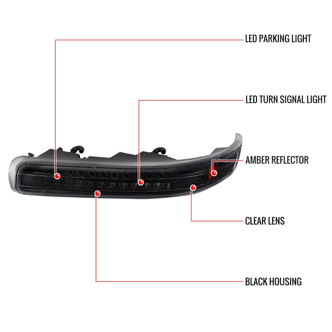 Product of Spec-D Tuning 2lblhp-Siv99jmled-Rs Headlight Assembly