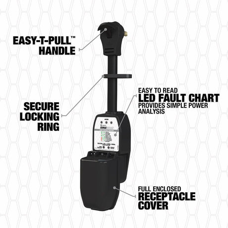 Product of SouthWire Corp. 44390 120/ 240 Volt 50 Amp Surge Protector 