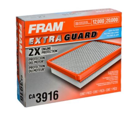 Product of Fram Filter CA3916 Extra Guard® OEM Disposable Air Filter 