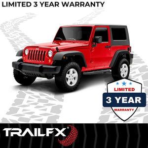 Product of TrailFX A0027T TFX Round Tube Side Steps Nerf Bar With Surface Steps 