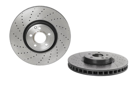 Product of Brembo 09B47411C02 Vented Cross Drilled 1 Piece Brake Rotor 