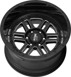 Product of Moto Metal Wheels 20x10 Black With Natural Accents Wheel - 5x5.00 Bolt Pattern 