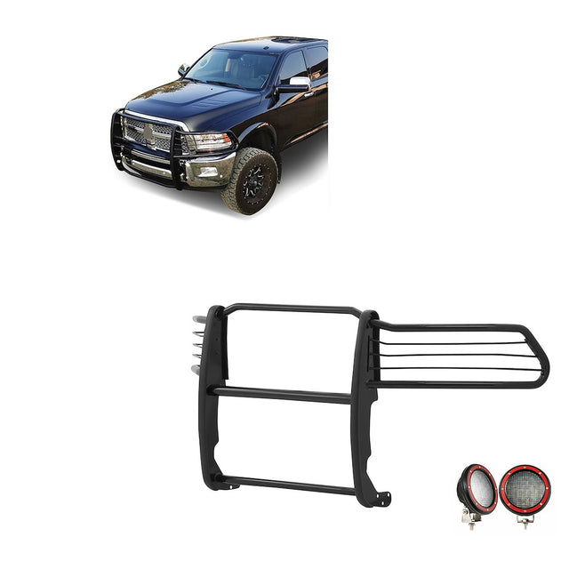 Product of Black Horse Offroad 17DR01MA-PLFR Grille Guard  
