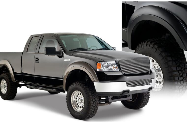 Product of Bushwacker 20915-02 Non-Exposed Fasteners Black Fender Flare - Set Of 4 