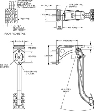 Wilwood Brakes 340-13834 Brake Pedal||||86||w6434013834||1925082