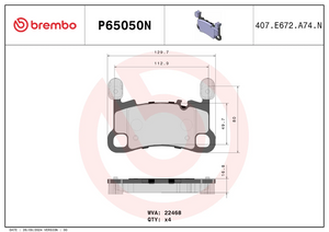 Brembo P65050n Brake Pad||p65050n_2.Png||87||brmp65050n||2104678
