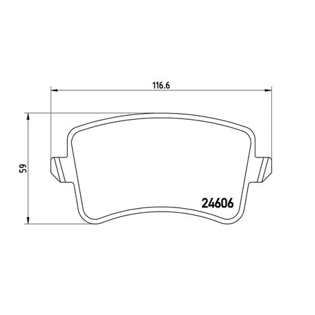 Product of Brembo P85099 Brake Pad - Set Of 4 