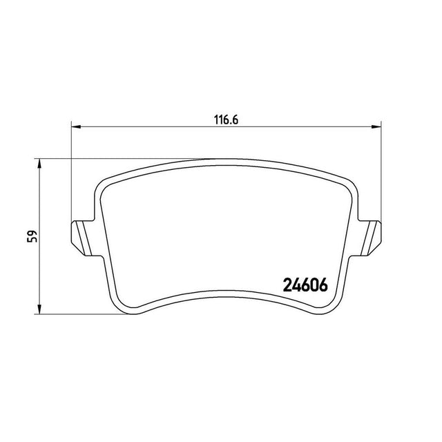 Product of Brembo P85099 Brake Pad - Set Of 4 
