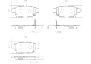 Product of Brembo P28067N Brake Pad - Set Of 4 