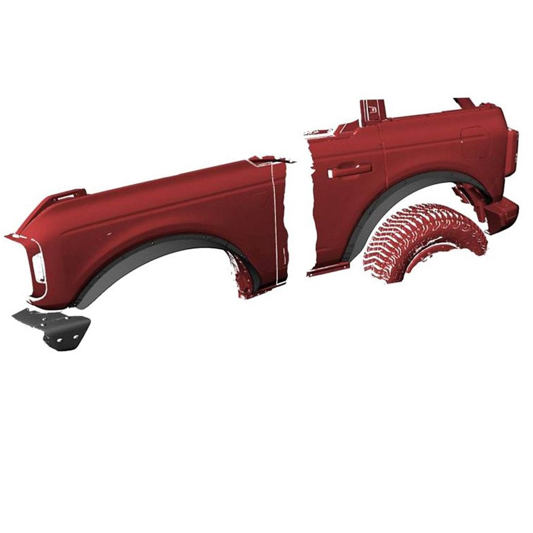 Product of Black Horse Offroad FF-FBFR21  Fender Flare - 