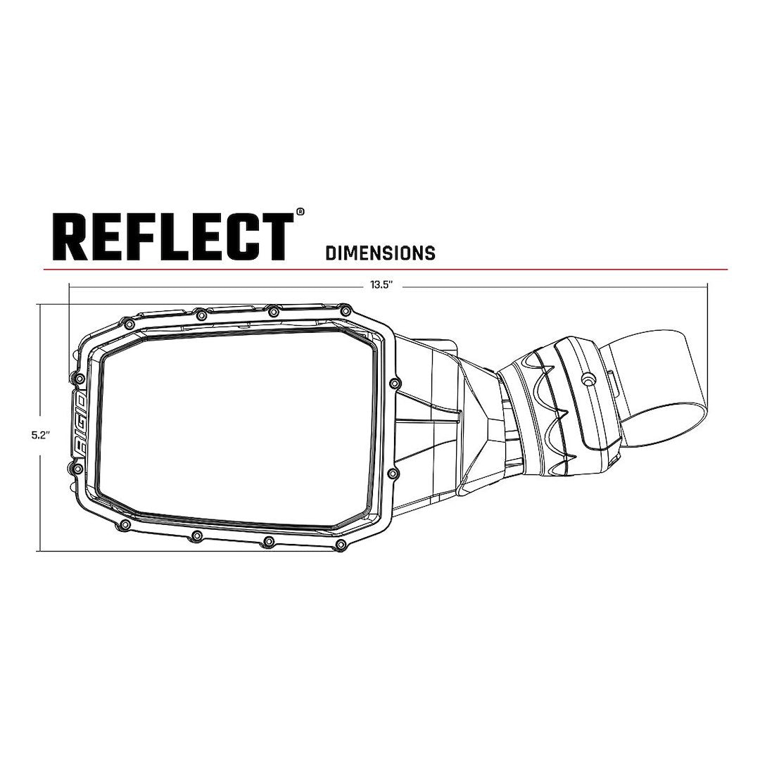 Rigid Lighting 64011 Exterior Mirror||64011_4.Jpg||89||r2g64011||1431553