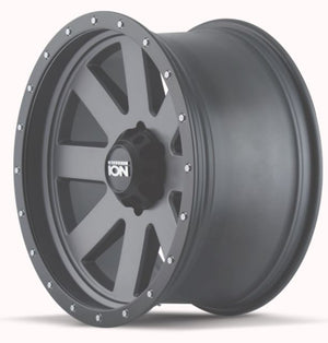 Product of ION Wheels 17x8.5 Gun Metal With Black Bead Lock Ring Wheel - 5x5.00 Bolt Pattern 