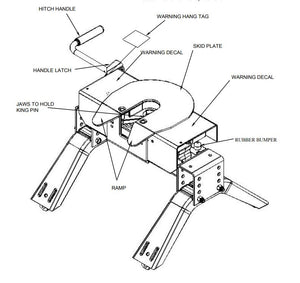 Product of Reese 30132 Fixed 20000 Pound 2-Way Fifth Wheel Trailer Hitch 