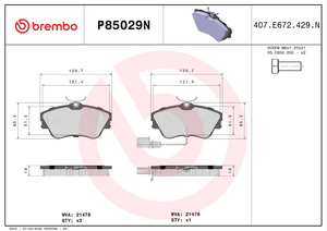 Brembo P85029n Brake Pad||p85029n_1.Png||86||brmp85029n||2104698