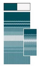 Product of Carefree RV EA218C00 RV Patio Electric/ Manual Awning , Teal Dune Stripes 