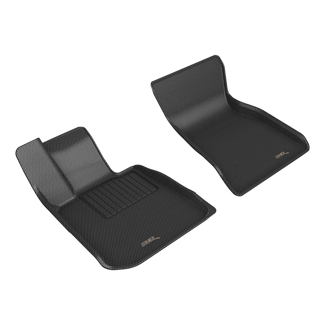 Product of 3D Mats KAGU L1BM12901509 Black Thermoplastic Rubber Of Carbon Fiber Texture Floor Liner 