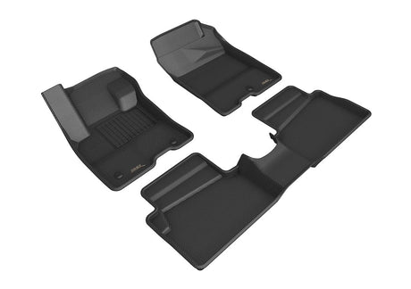 Product of 3D Mats KAGU L1FR14401509 Black Thermoplastic Rubber Of Carbon Fiber Texture Floor Liner 