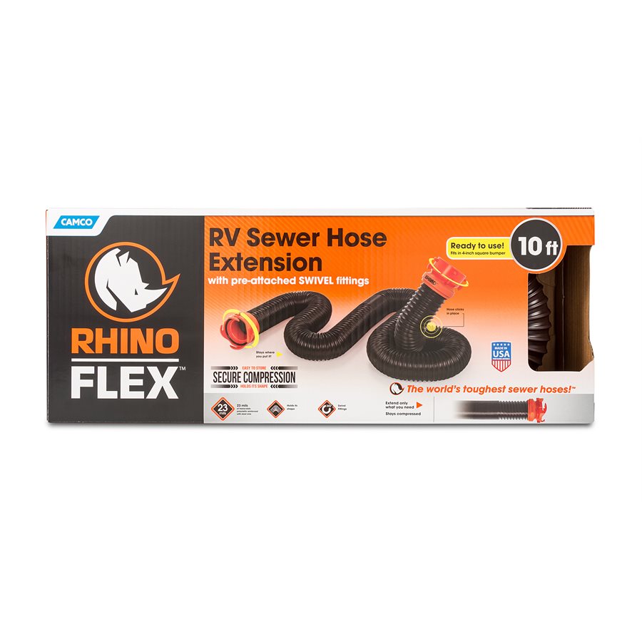 Product of Camco 39764 10 Feet Black Sewer Hose Yes 