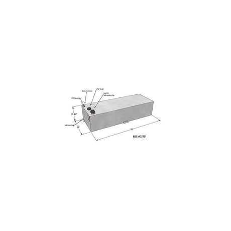 Product of RDS Tanks 72771 Rectangular 60 Gallon Auxiliary Fuel Tank 