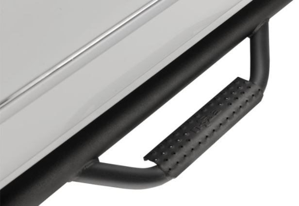 Product of N-Fab N1678CC-TX Cab Length Nerf Bar With Drop Down Steps 