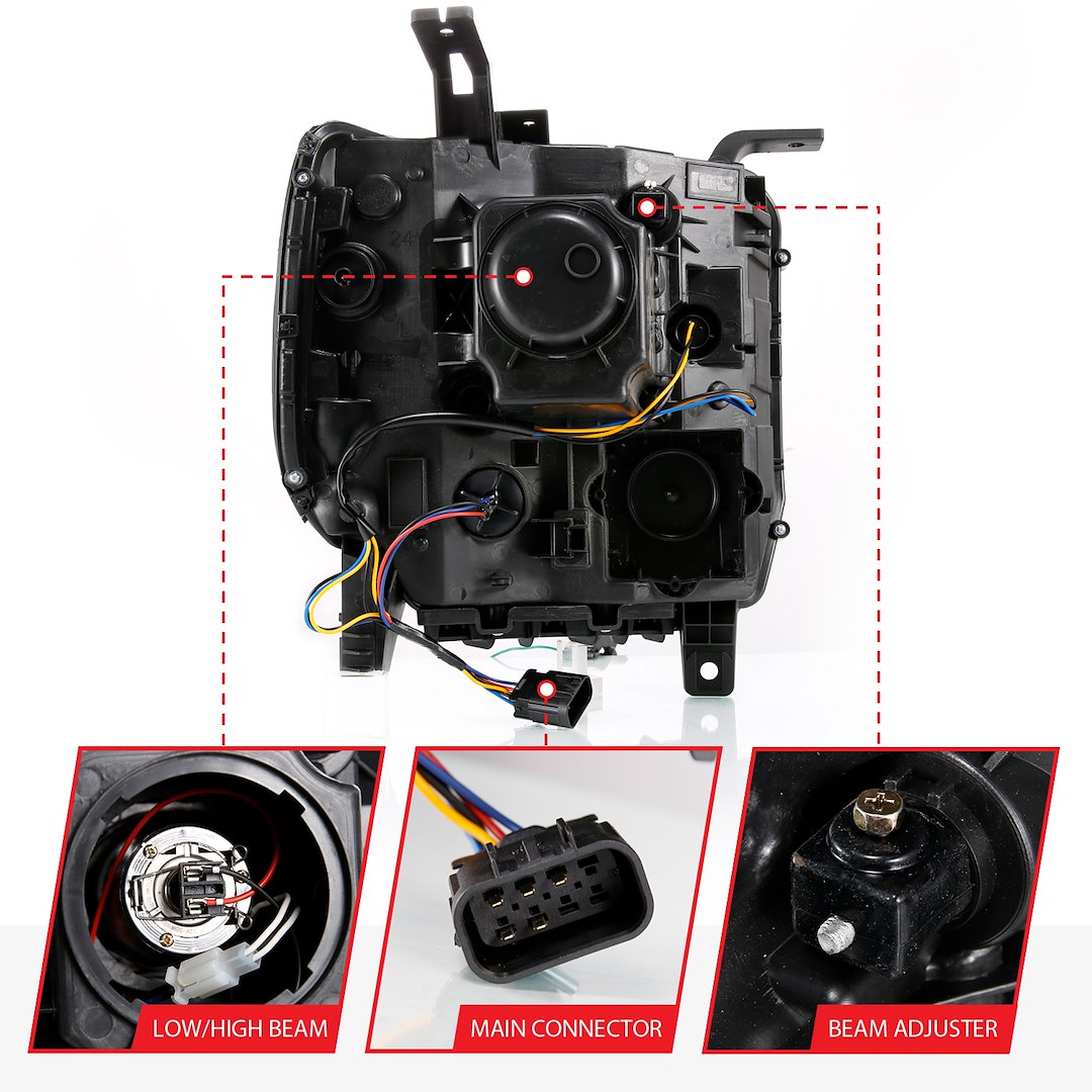Anzo Usa 111487 Headlight Assembly||||87||a1r111487||2001967