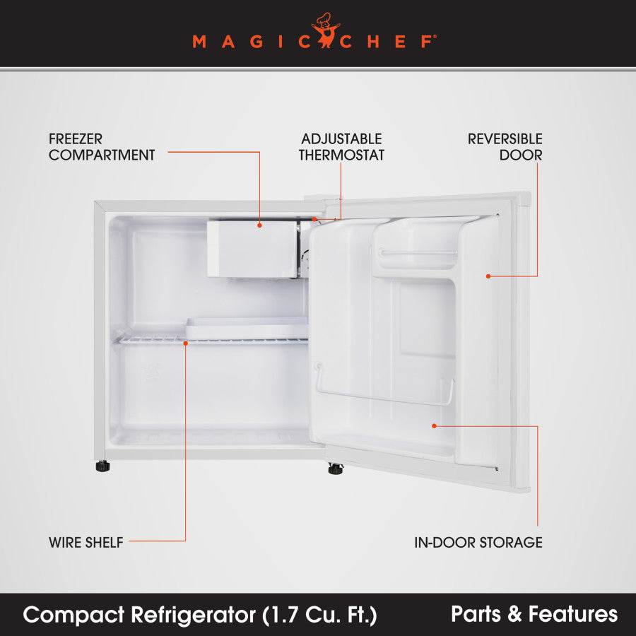 Magic Chef Mcr170we Refrigerator||||93||mgcmcr170we||1910018