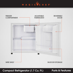 Magic Chef Mcr170we Refrigerator||||93||mgcmcr170we||1910018