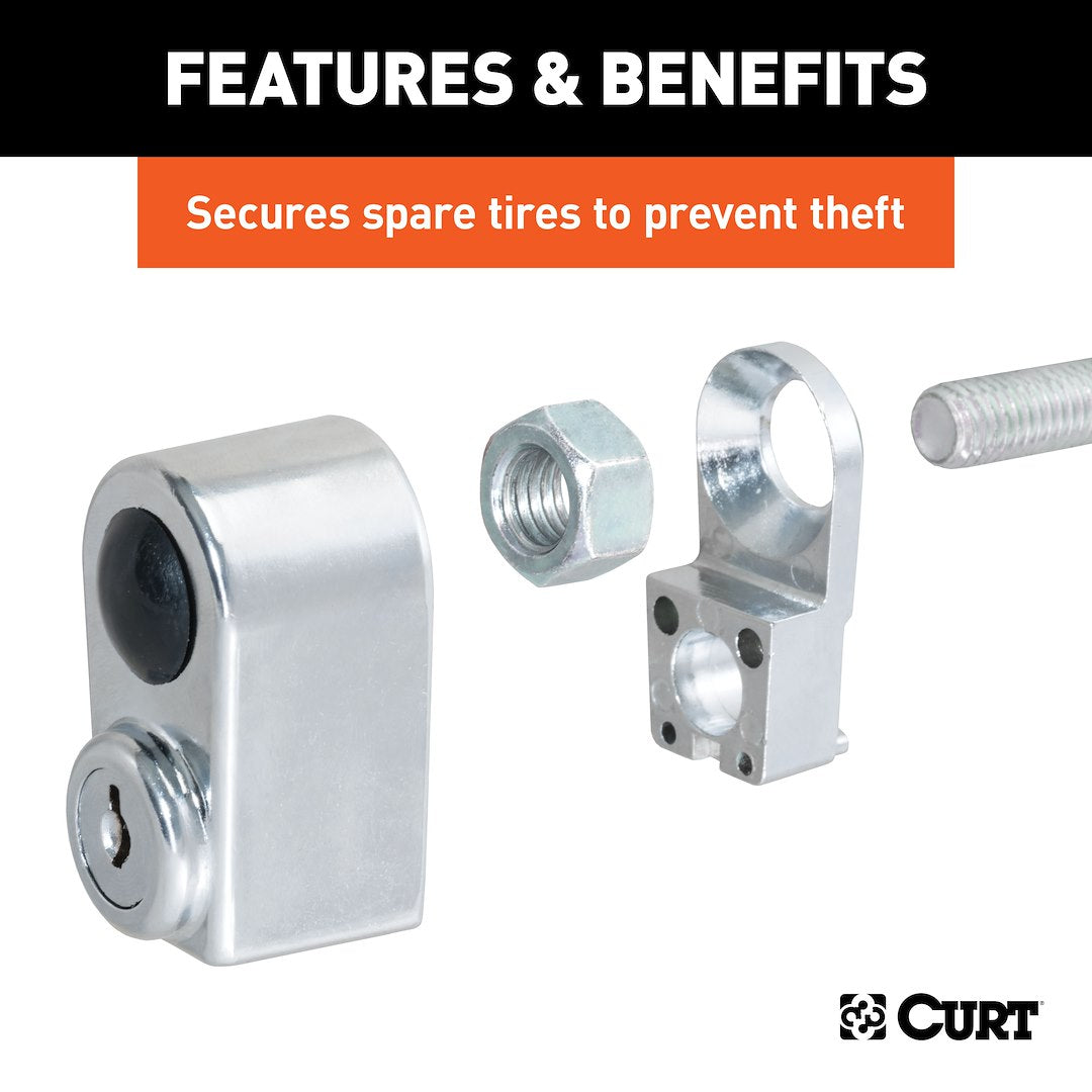 Curt 23562 Spare Tire Lock||23562_3008x1990_Fb.Jpg||89||c9323562||1552889
