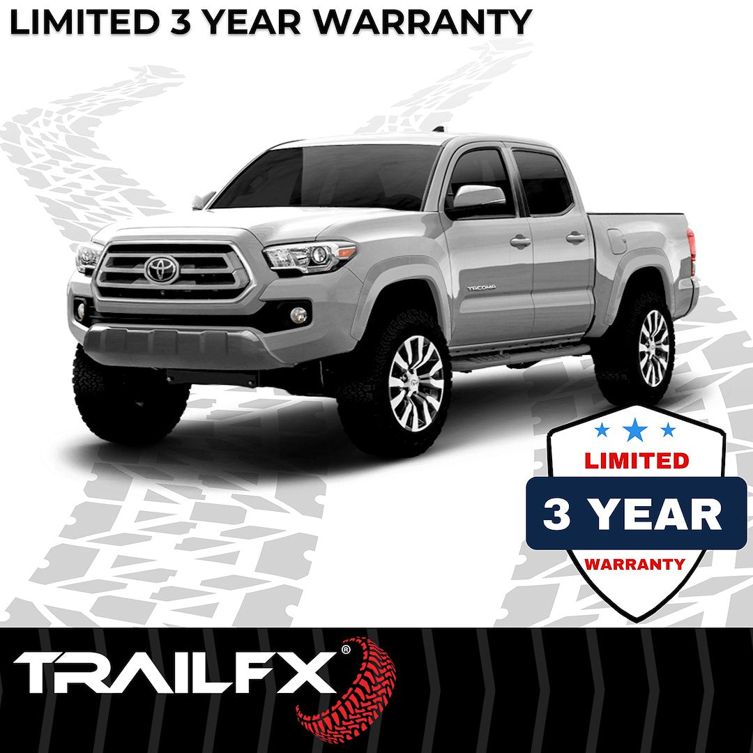 Product of TrailFX A1008B TFX 4" Oval Tube Side Steps Nerf Bar With Surface Steps 