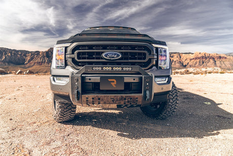 Product of N-Fab F22BB01-TX Bull Bar  with skid plate 
