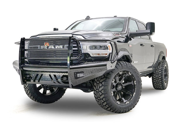 Product of Fab Fours DR19-S4460-1 Black Steel Steel Gloss Powder Coated Bumper 